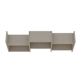 Manhattan Comfort Hampton Mid-Century Modern Wall Décor Shelves Off White 13PMC6