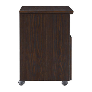 OSP Home Furnishings Jefferson Rolling File Espresso