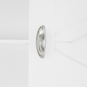 English Elm Queen Size Elegant Wall-Mounted Murphy Bed With Stylish Storage & Diamond Stripe Design, White N820S00062K-GIGA