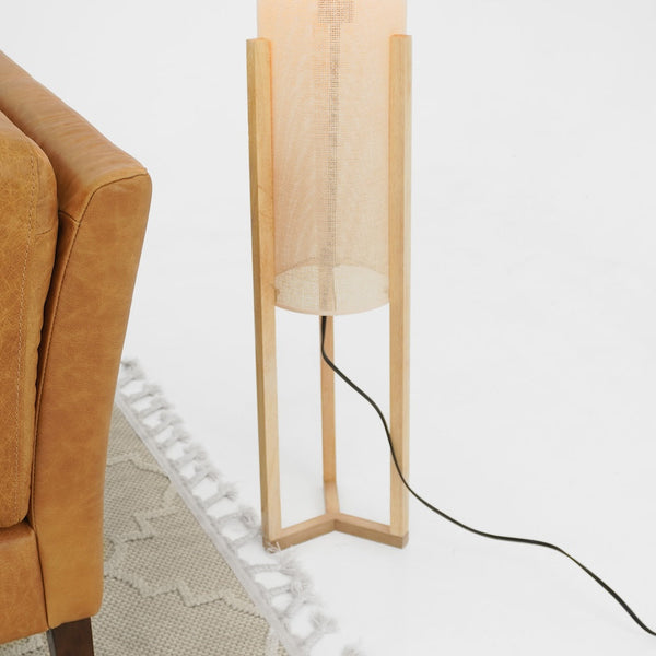 English Elm Ashcroft Furniture - Contemporary Floor Lamp - Modern Oak Light For Living Room, Bedroom & Office, Stylish And Functional B183P315103