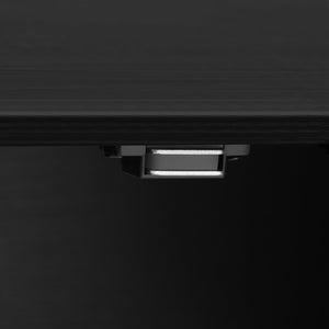 English Elm 70" Mid Century TV Stand with Rattan Doors, 2 Soft-Close Drawers & Open Shelves, Textured Woodgrain Finish, Durable MDF Frame and Solid Wood Legs for Living Room Entertainment (Fits TVs up to 80") N710P295759B