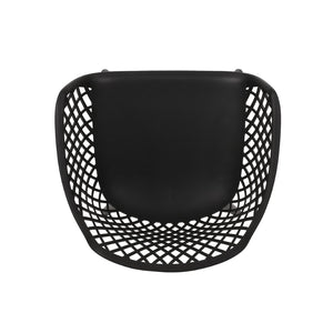 English Elm Poppy Outdoor Dining Chairs Set of 2 Diamond Mesh Geometric Modern Patio Seating N776P414421B