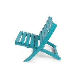 English Elm Grandcourt Recycled Hdpe Outdoor Folding Chair with Marine Grade Hardware for Patio Use Teal B2745P409672