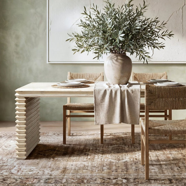 English Elm Colette Oval Reclaimed Pine Dining Table with Turned Legs for Farmhouse Gatherings B2719P485497