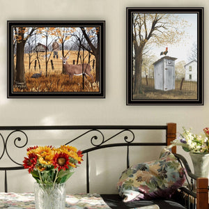 English Elm Trendy Decor 4u Billy Jacobs 2 Piece Country Pastoral Black Framed Wall Art Set B067P254098