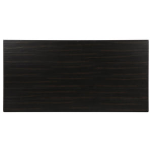 English Elm Castleton Java Finish 3 Piece Living Room Table Set with Open Shelves and Storage B062S01645