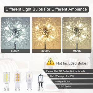 English Elm Crystal Floor Lamp - 69" Modern Chrome Standing Light With 32 Firework Crystals For Elegant Decor W2738P185397