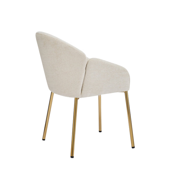 English Elm Christopher Knight Home® - Dining Chair Set Of 2 - Contemporary Beige Upholstered Seating With Metal Frame For Style & Comfort N779P186914M