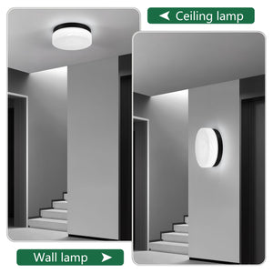 English Elm 12 Inch Led Ceiling Light - Modern 24W Flush Mount Fixture For Bright, Energy-Efficient Home Illumination W2312P375012