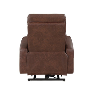 English Elm Power Lift Recliner Chair Faux Leather Upholstered Transitional Living Room Seat B011P262303