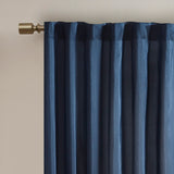 Madison Park Andora Transitional Curtain Panel MP40-1782 Navy