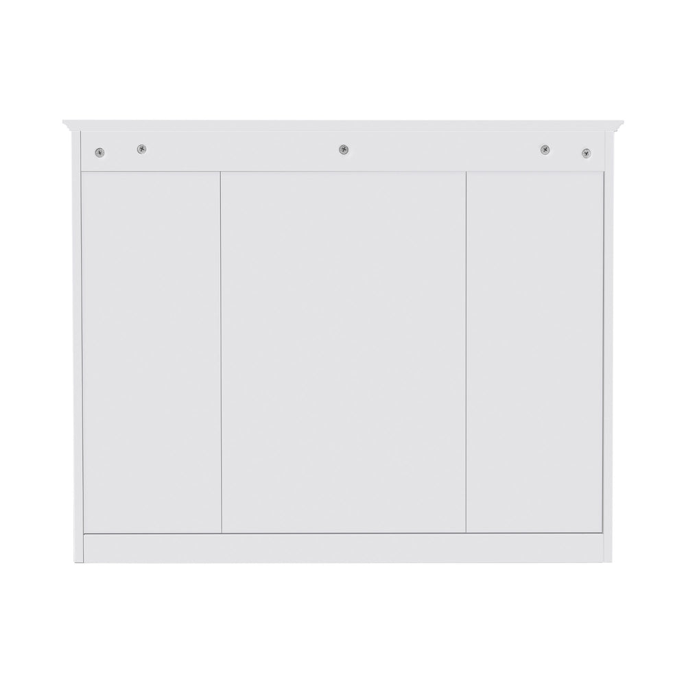 English Elm 36'' Modern Bathroom Vanity Set With Medicine Cabinet, Soft-Close Drawers & Stylish Design For Storage SW000134AAK-1