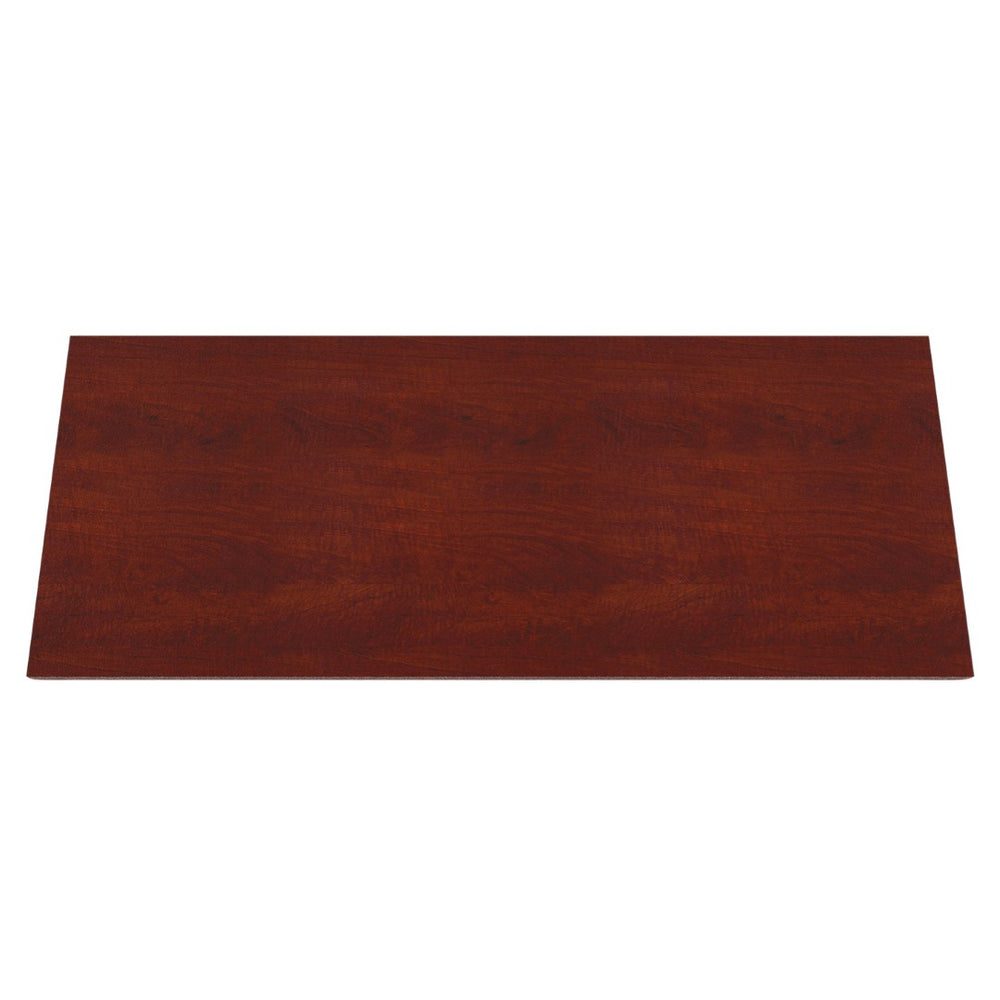 OSP Home Furnishings 48x24 Folding Nesting Table with Laminate Top and Locking Casters for Training Rooms 60X24  Cherry 842T25-C