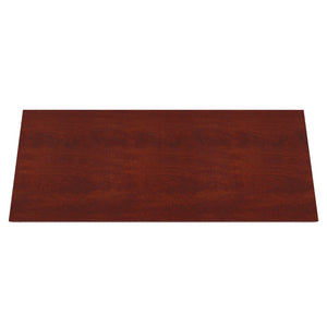 OSP Home Furnishings 48x24 Folding Nesting Table with Laminate Top and Locking Casters for Training Rooms 60X24  Cherry 842T25-C