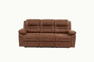 English Elm Modern Power Reclining Sofa with Usb Port Faux Leather Pillow Top Arms Living Room B011P467869
