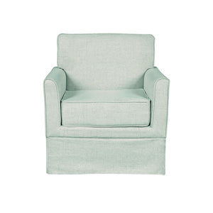 English Elm Accent Armchair Tailored Track Arm Skirted Base Polyester Upholstered Living Room Seat B035P496592