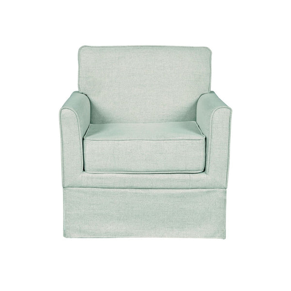 English Elm Accent Armchair Tailored Track Arm Skirted Base Polyester Upholstered Living Room Seat B035P496592