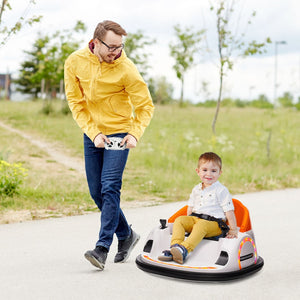 English Elm Qaba 12v Electric Toddler Bumper Car with Remote Control Led Lights and 360 Spin W2225P229194