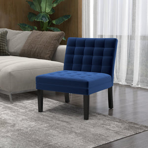 English Elm Heng velvet casual sofa with chic pull-point design, solid wood legs, roomy seating for comfort and style Dark Blue W212P224957