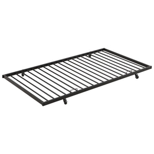 English Elm Full Over Full Metal Bunk Bed With Trundle - Durable, Space-Saving, Easy Assembly & Safety Features W311S00051