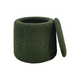 Chapel Hill Tara  Round Storage Ottoman CH101-0018 Green