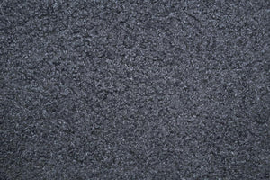 English Elm Full Platform Bed Charcoal Wool Upholstery Floral Scalloped Headboard with Led Lighting B011P417509