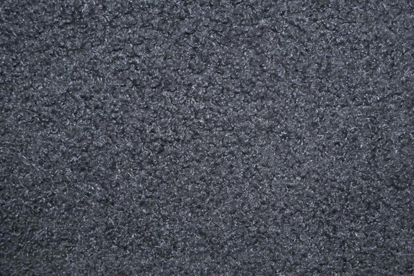 English Elm Full Platform Bed Charcoal Wool Upholstery Floral Scalloped Headboard with Led Lighting B011P417509