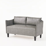 Christopher Knight Home® - Noble House - Nyx Modern Faux Leather Upholstered Loveseat