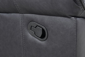 English Elm Transitional Glider Recliner with No-Gap Footrest, Plush Pillow Arms and Attached Back Cushion for Comfort Black 31 L x 41 W x 27 H B2741P391210