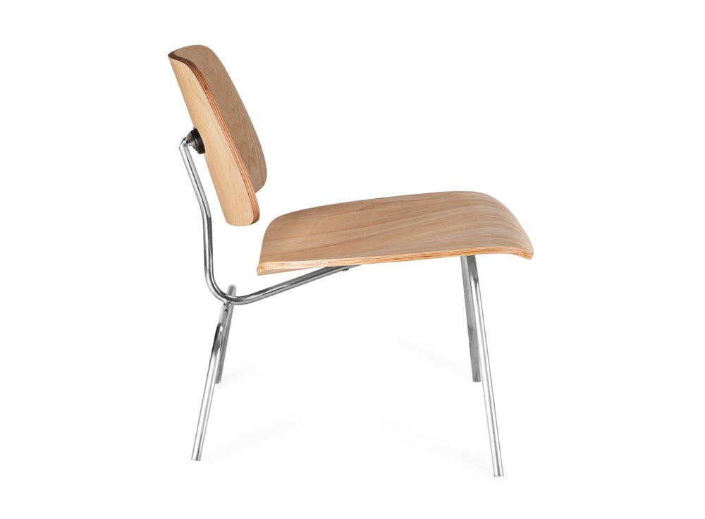 English Elm Molded Plywood Lounge Chair Mid Century Ergonomic Ash Veneer Seat for Living Room B353P478332