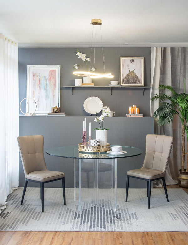 English Elm D6.3x8.7" Ceramic Planter — Tall Geometric Cylindrical Pot for Indoor Plants, Textured Modern Decor Accent W2078P391146