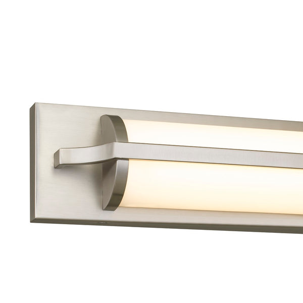 English Elm 24-inches Integrated Led Vanity Bar Light with Selectable Dimmer for Modern Bathrooms Brushed Nickel B370P444047