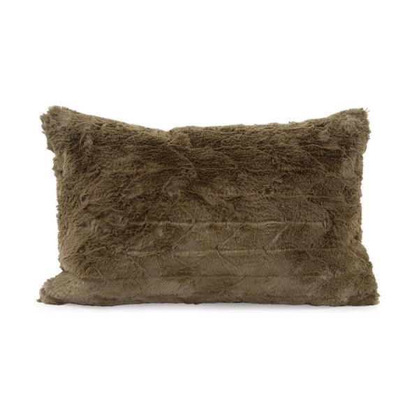 Howard Elliott Pillow Luxurious Faux Fur Design For Elegant Home Decor - Soft Textures & Easy Care Zipper Closure Green 100% Polyester 14-1091f-howard-elliott