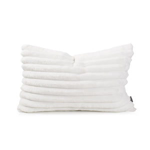 Howard Elliott Pillow Luxurious Faux Fur Design For Elegant Home Decor - Soft Textures & Easy Care Zipper Closure White 100% Polyester 14-1342f-howard-elliott