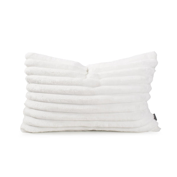 Howard Elliott Pillow Luxurious Faux Fur Design For Elegant Home Decor - Soft Textures & Easy Care Zipper Closure White 100% Polyester 14-1342f-howard-elliott