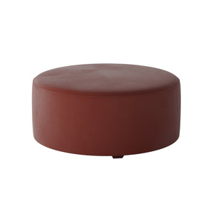 Fusion Bella Rouge Elegant Cocktail Ottoman - Stylish Padded Centerpiece With Durable Brock Berber Fabric Rouge W,100% Polyester 140-c Bella Rouge Cocktail Ottoman