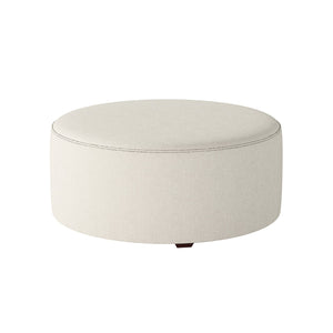 Fusion Sugarshack Glacier Stylish Cocktail Ottoman With Padded Design, Durable Fabric, And Clean Lines Cream Ws,100% Polypropylene 140-c Sugarshack Glacier Cocktail Ottoman