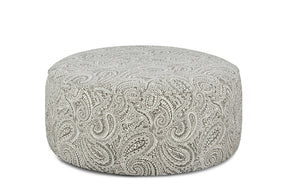 Fusion Regency Iron Cocktail Ottoman - Stylish Grey Padded Centerpiece For Versatile Living Room Use Grey Ws ,100% Polypropylene 140-c Regency Iron Cocktail Ottoman