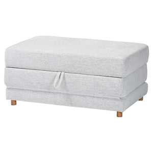 Baxton Studio Baxton Studio Sabriel Modern Light Grey Fabric Convertible Ottoman & Twin Sleeper for Small Spaces BBT8083-Light Grey-Convertible Ottoman