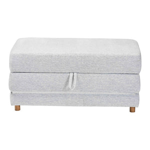 Baxton Studio Baxton Studio Sabriel Modern Light Grey Fabric Convertible Ottoman & Twin Sleeper for Small Spaces BBT8083-Light Grey-Convertible Ottoman
