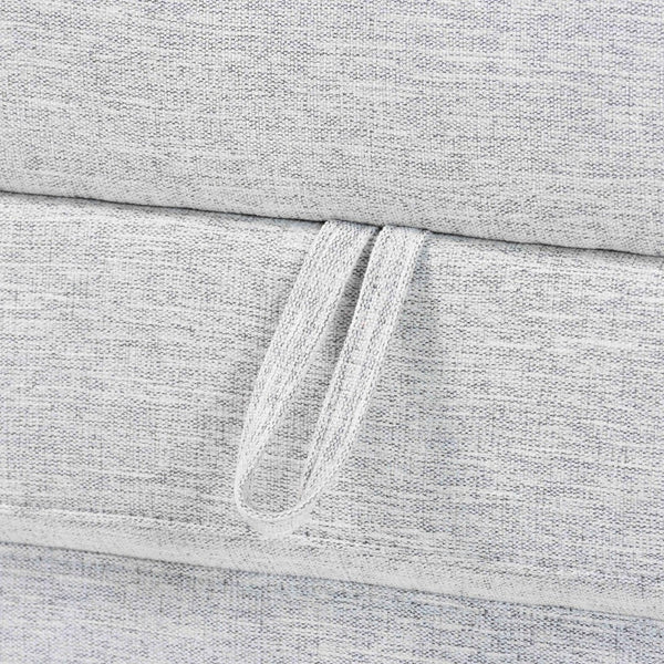 Baxton Studio Baxton Studio Sabriel Modern Light Grey Fabric Convertible Ottoman & Twin Sleeper for Small Spaces BBT8083-Light Grey-Convertible Ottoman