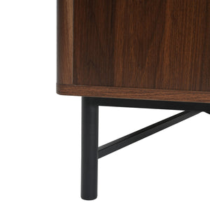 English Elm Christopher Knight Home® - Functional TV Cabinet with 4 Doors and Adjustable Shelves, Cable Management, Sturdy 66" Media Console Chestnut N779P296236C