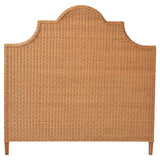 bali & pari Melanie Bohemian Light Honey Rattan King Size Standalone Headboard