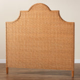 bali & pari Melanie Bohemian Light Honey Rattan King Size Standalone Headboard