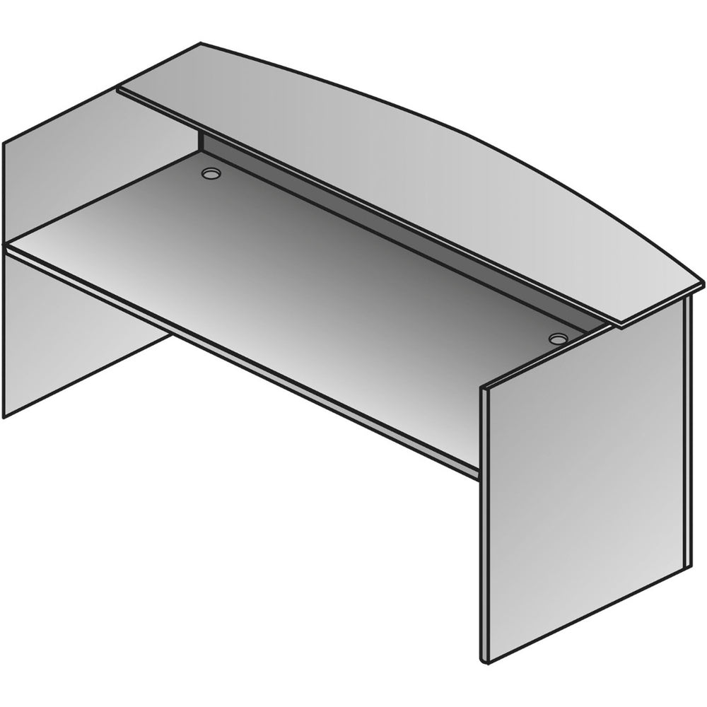 OSP Home Furnishings Sonoma Reception Desk Shell for Modern Lobbies with Spacious Commercial Grade Worksurface SON-122