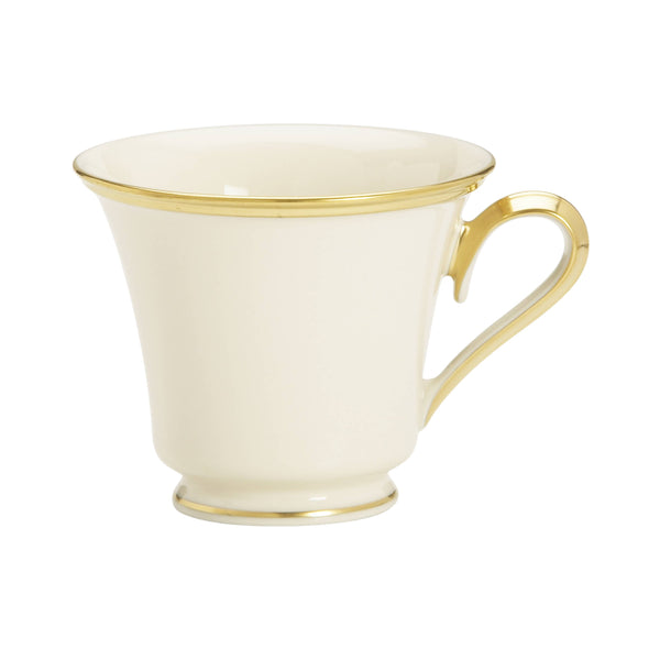 Lenox Eternal Bone China Teacup with 24 Karat Gold Trim Ivory Classic Formal Elegance 140104030