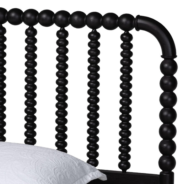 Baxton Studio Baxton Studio Lucera Mid-Century Twin Bedroom Set with Stylish Nightstands and Platform Bed Design Black 3-Piece MG0110-4-Black-Twin 3PC Bedroom Set