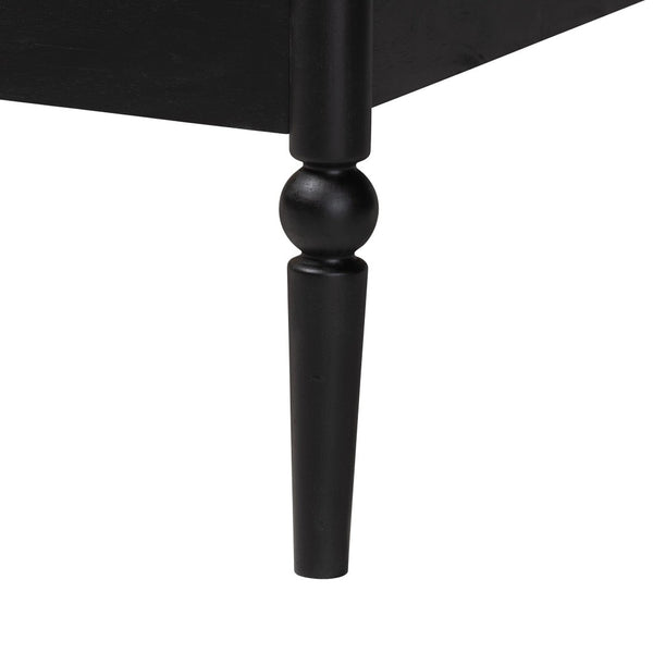 Baxton Studio Baxton Studio Lucera Mid-Century Twin Bedroom Set with Stylish Nightstands and Platform Bed Design Black 3-Piece MG0110-4-Black-Twin 3PC Bedroom Set