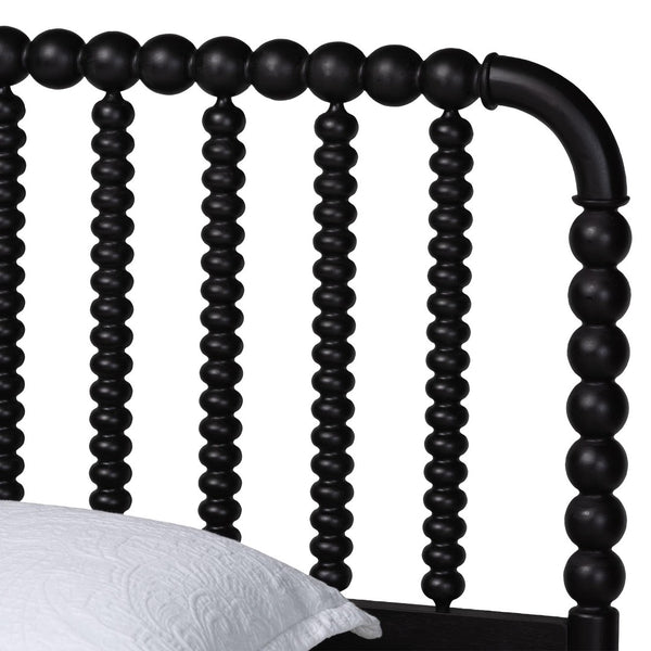 Baxton Studio Baxton Studio Lucera Mid-Century Twin Bedroom Set with Stylish Nightstands and Platform Bed Design Black Twin 4-Piece MG0110-4-Black-Twin 4PC Bedroom Set