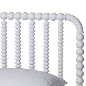 Baxton Studio Baxton Studio Lucera Mid-Century 4-Piece Bedroom Set with Elegant Bobbin Design & Storage Solutions White Full 4-Piece MG0110-4-White-Full 4PC Bedroom Set